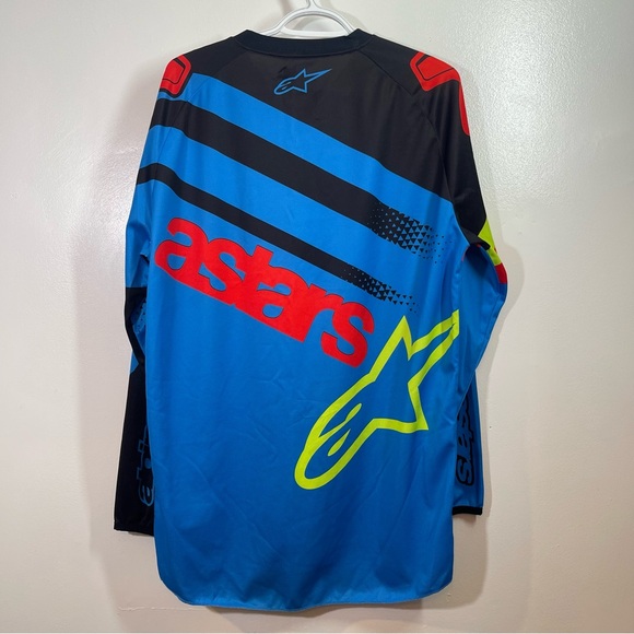 Vintage Alpinestars AStars Racer MX Series Motorcycle Jersey Mens Large - Blue - Picture 2 of 10